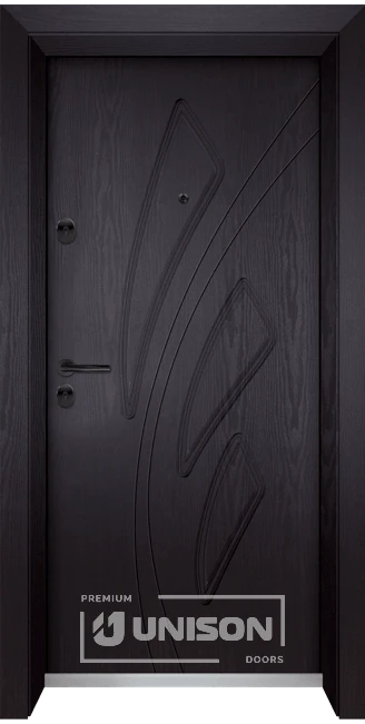 Входна врата Унисон Оптима 202p, цвят Венге