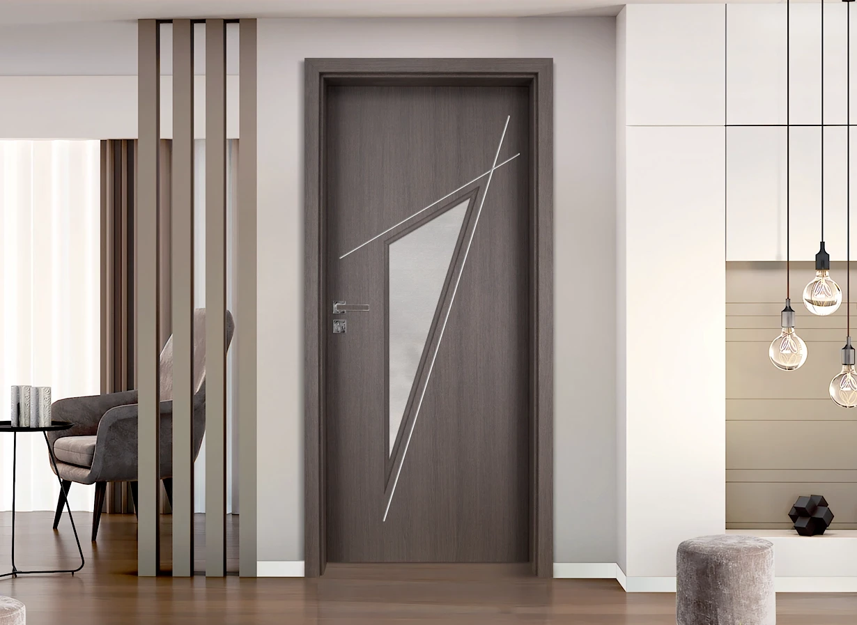 Интериорна врата Gradde Kristall 4-2 Glas Шведски дъб