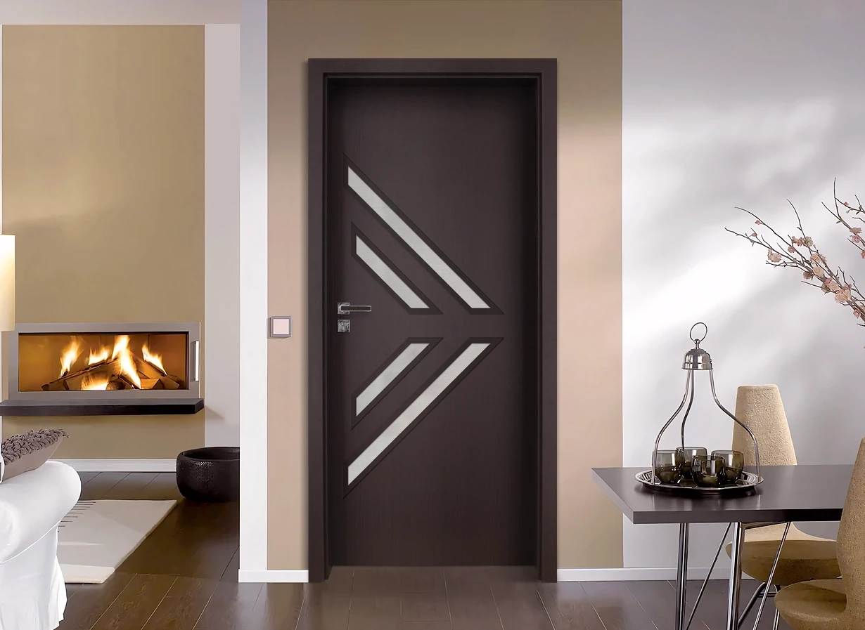 Интериорна врата Gradde Paragon 3-4 Glas Орех Рибейра