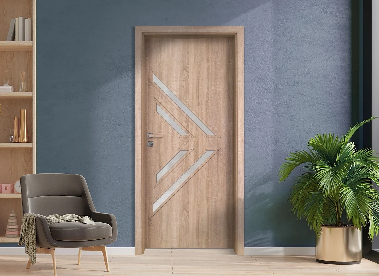 Интериорна врата Gradde Paragon 3-4 Glas Дъб Вераде
