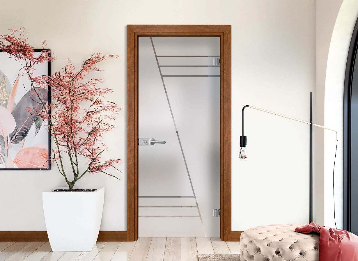 Стъклена Врата Gama Sand G 13-4 Златен Дъб